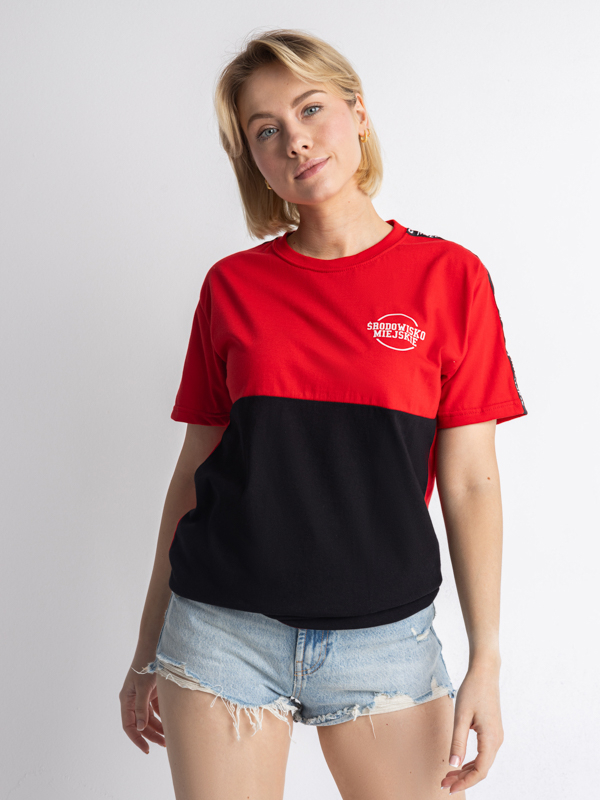 T-shirt "Classic small" - Red / Black SM_1053 Środowisko Miejskie T-SHIRTS