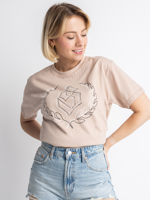 T-Shirt "Outline" - Beige / Black SM_1212 Środowisko Miejskie T-SHIRTS