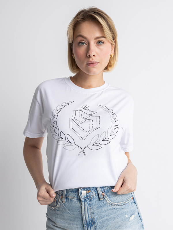 Koszulka "Outline" - Biała / Czarna SM_1214 Środowisko Miejskie