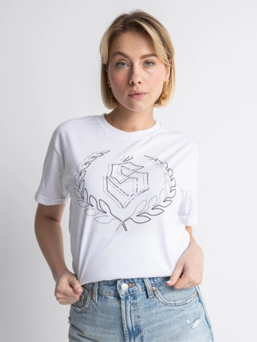 Koszulka "Outline" - Biała / Czarna SM_1214 Środowisko Miejskie