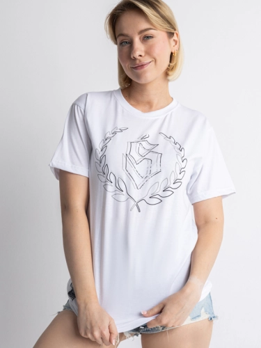 Koszulka "Outline" - Biała / Czarna za 109,00 zł 1