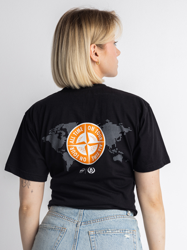 T-Shirt "All time on tour" - Black / Orange SM_1221 Środowisko Miejskie T-SHIRTS