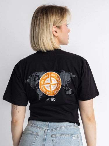 T-Shirt "All time on tour" - Black / Orange SM_1221 Środowisko Miejskie T-SHIRTS 2