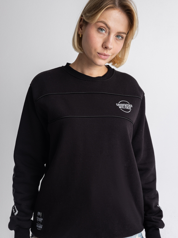 Bluza bez kaptura "Freshline" - Czarna SM_1171 Środowisko Miejskie