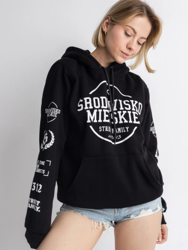 Hoodie "Classic mood" - Black SM_1173 Środowisko Miejskie HOODIE 1