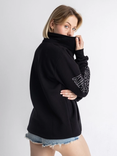 Bluza stójka "New street classic" - Czarna SM_1174 Środowisko Miejskie 2