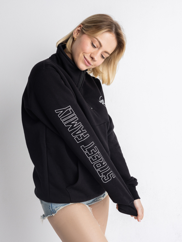 Crewneck "New street classic" - Black SM_1174 Środowisko Miejskie SWEATSHIRTS ZIP