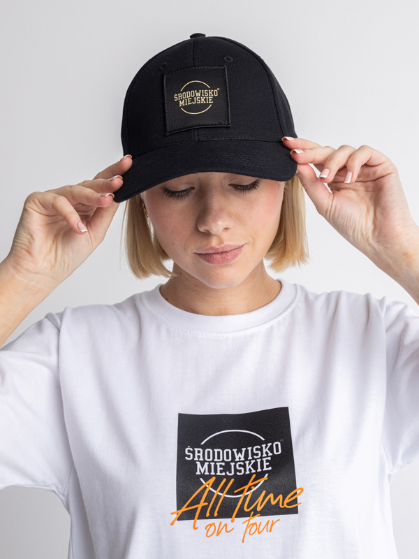 Czapka z daszkiem "Classic" - 6-Panel - Czarno / Złota SM_1198 Środowisko Miejskie