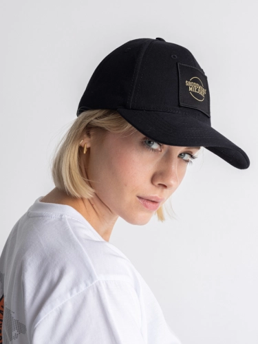 Czapka z daszkiem "Classic" - 6-Panel - Czarno / Złota SM_1198 Środowisko Miejskie