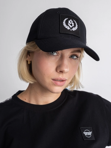 Cap "Laur" - 6-panels - Black / White SM_1197 Środowisko Miejskie CAPS 2
