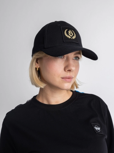 Cap "Laur" - 6-panels - Black / Gold SM_1196 Środowisko Miejskie CAPS 1