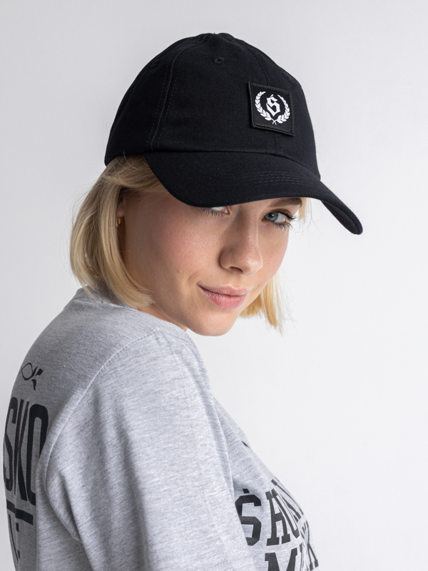 Cap "Laur small" - 6-panels - Black / White SM_1195 Środowisko Miejskie CAPS