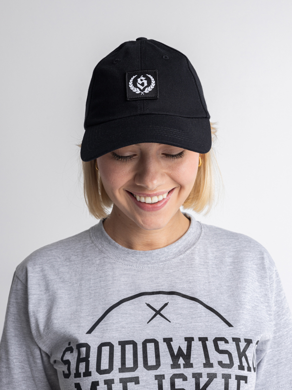 Cap "Laur small" - 6-panels - Black / White SM_1195 Środowisko Miejskie CAPS