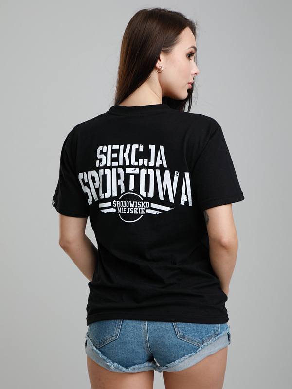 T-Shirt "Sekcja Sportowa" - Black SM_786 Środowisko Miejskie T-SHIRTS
