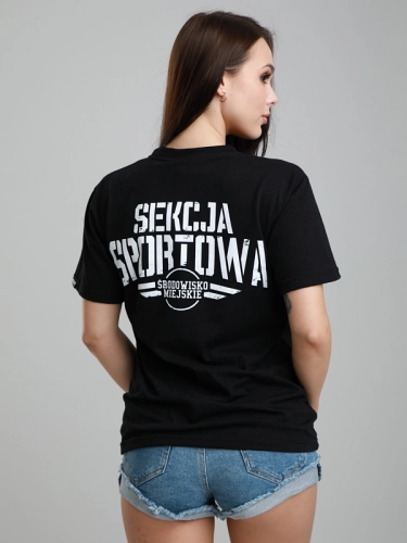 Koszulka "Sekcja Sportowa" - Czarna SM_786 Środowisko Miejskie