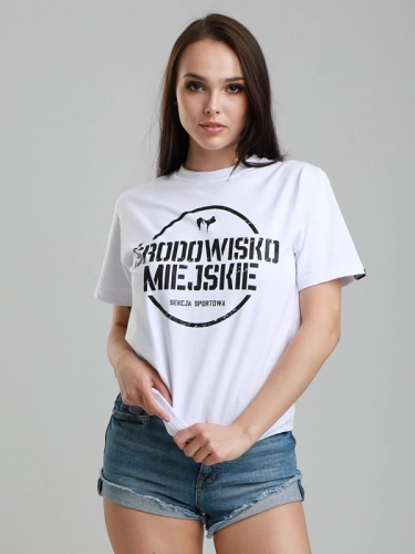 Koszulka "Sekcja Sportowa" - Biała SM_787 Środowisko Miejskie