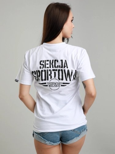 Koszulka "Sekcja Sportowa" - Biała SM_787 Środowisko Miejskie