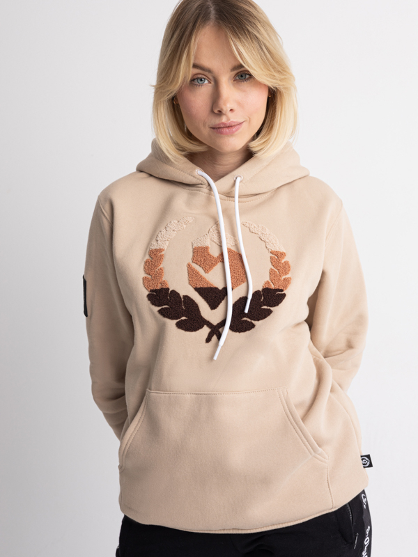 Hoodie "Chenille" - Beige SM_1227 Środowisko Miejskie HOODIE