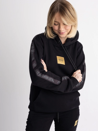 Bluza z kapturem "CLS Gold" - Czarna SM_1228 Środowisko Miejskie