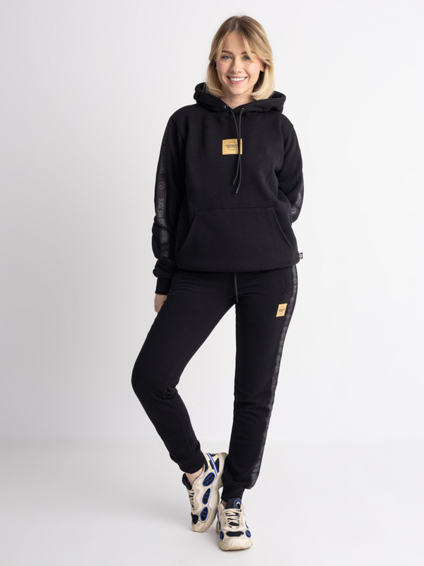Bluza z kapturem "CLS Gold" - Czarna SM_1228 Środowisko Miejskie