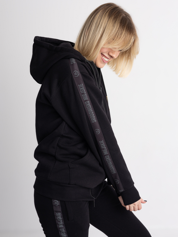 Hoodie Zip "CLS Gold" - Black SM_1229 Środowisko Miejskie HOODIE