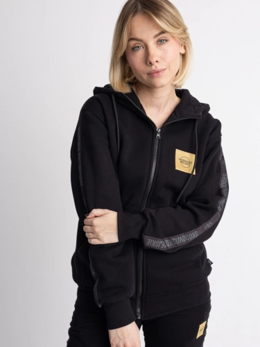 Bluza z kapturem rozpinana "CLS Gold" - Czarna za 249,00 zł 1