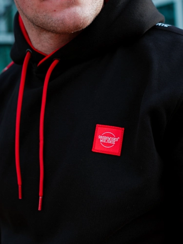 Hoodie "CLS Mini Red" - Black SM_1230 Środowisko Miejskie HOODIE 2