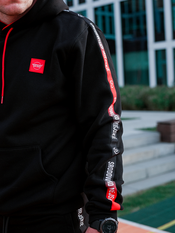 Hoodie "CLS Mini Red" - Black SM_1230 Środowisko Miejskie HOODIE