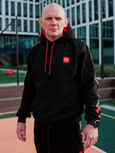 Hoodie "CLS Mini Red" - Black SM_1230 Środowisko Miejskie HOODIE