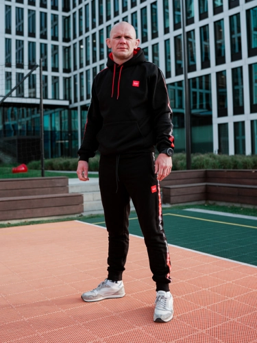 Hoodie "CLS Mini Red" - Black SM_1230 Środowisko Miejskie HOODIE