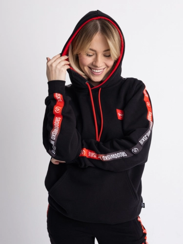 Bluza z kapturem "CLS Mini Red" - Czarna SM_1230 Środowisko Miejskie 2