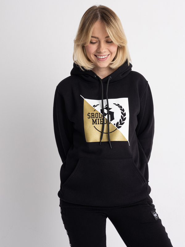 Hoodie "Duo" - Black SM_1231 Środowisko Miejskie HOODIE