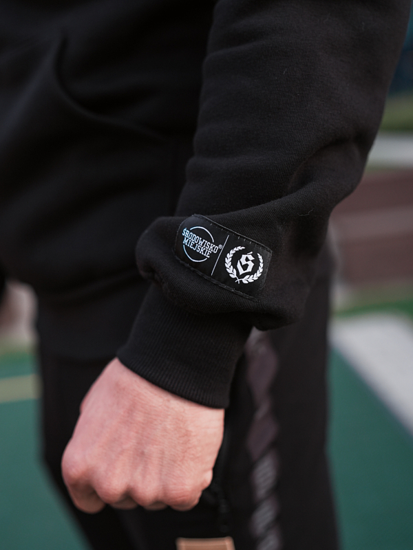 Hoodie "Duo" - Black SM_1231 Środowisko Miejskie HOODIE