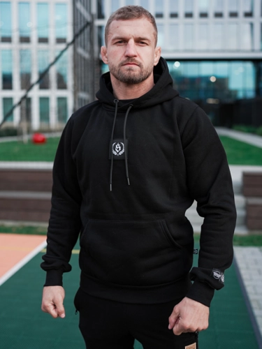 Hoodie "City" - Black SM_1232 Środowisko Miejskie HOODIE