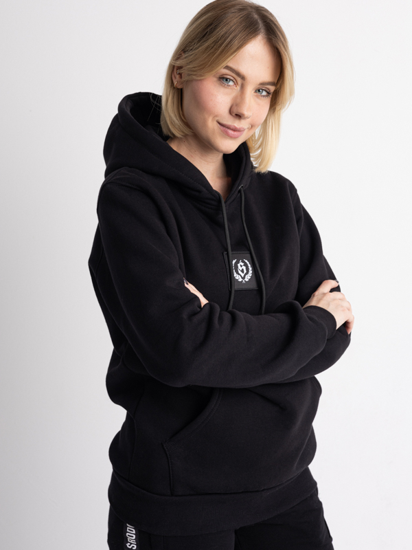 Hoodie "City" - Black SM_1232 Środowisko Miejskie HOODIE