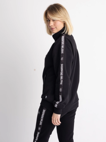 Crewneck Zip "CLS Mini" - Black SM_1233 Środowisko Miejskie CREWNECK