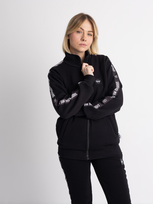 Crewneck Zip "CLS Mini" - Black SM_1233 Środowisko Miejskie CREWNECK