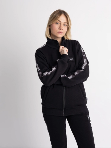 Crewneck Zip "CLS Mini" - Black SM_1233 Środowisko Miejskie CREWNECK 1