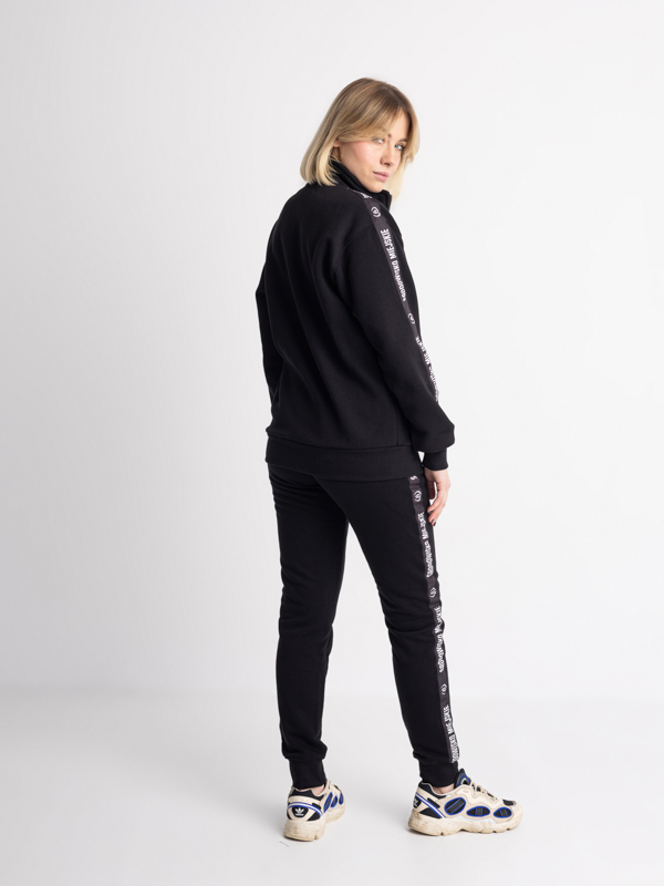 Bluza bez kaptura rozpinana "CLS Mini" - Czarna SM_1233 Środowisko Miejskie