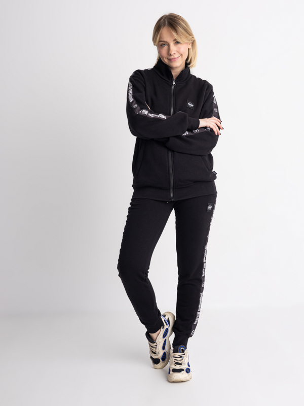 Crewneck Zip "CLS Mini" - Black SM_1233 Środowisko Miejskie CREWNECK