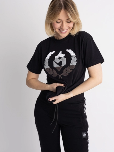 T-Shirt "Chenille" - Black / White SM_1239 Środowisko Miejskie T-SHIRTS 1