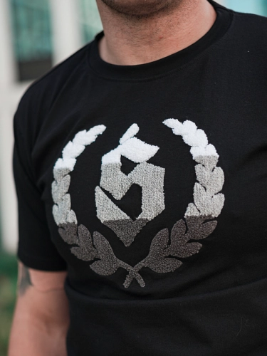 T-Shirt "Chenille" - Black / White SM_1239 Środowisko Miejskie T-SHIRTS 2