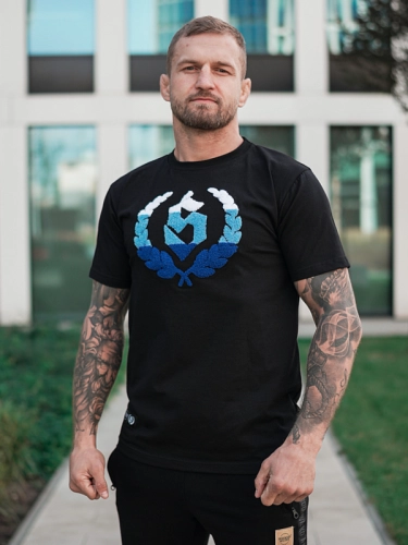 T-Shirt "Chenille" - Black / Blue SM_1240 Środowisko Miejskie T-SHIRTS