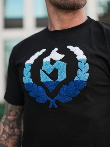 T-Shirt "Chenille" - Black / Blue SM_1240 Środowisko Miejskie T-SHIRTS 2