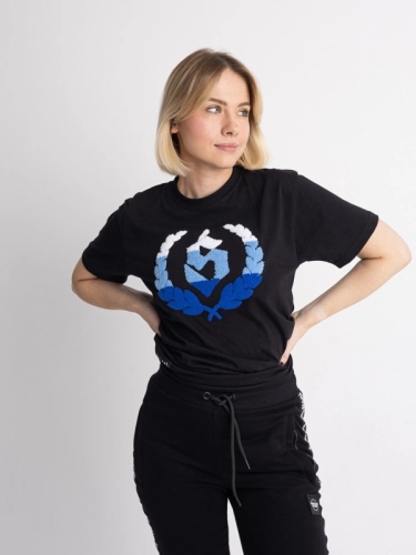 T-Shirt "Chenille" - Black / Blue SM_1240 Środowisko Miejskie T-SHIRTS