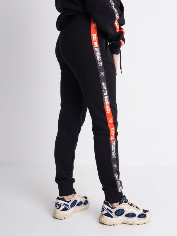 Sweatpants "CLS Mini Red" - Black SM_1237 Środowisko Miejskie SWEATPANTS
