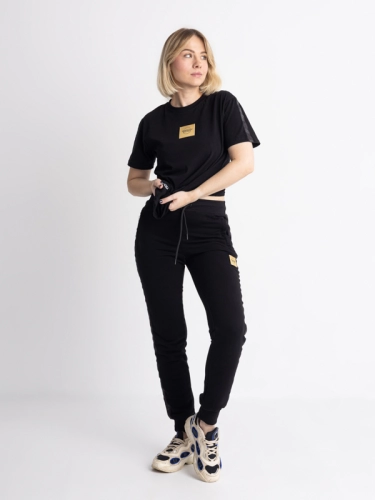 Sweatpants "CLS Gold" - Black SM_1235 Środowisko Miejskie SWEATPANTS