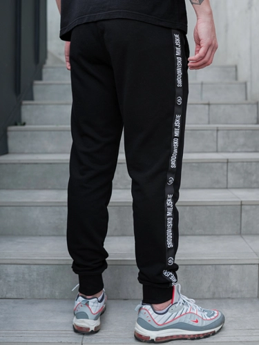 Sweatpants "CLS Mini" - Black SM_1236 Środowisko Miejskie SWEATPANTS 2