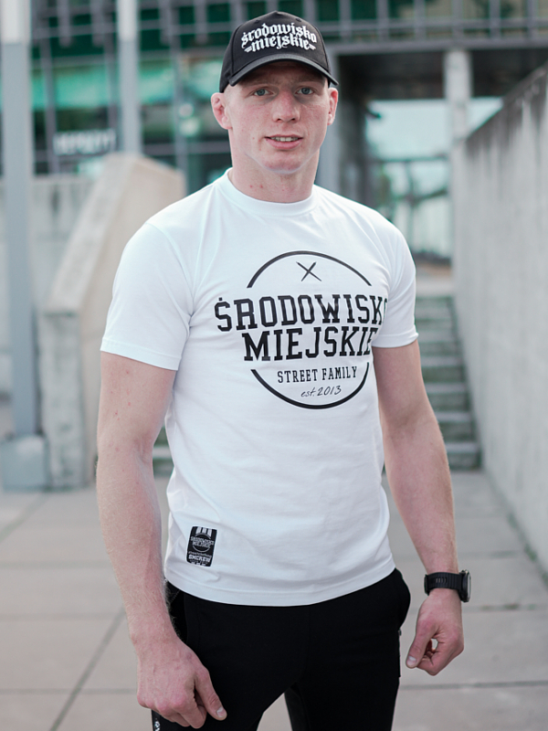T-shirt "Theme" - White / black SM_496 Środowisko Miejskie T-SHIRTS