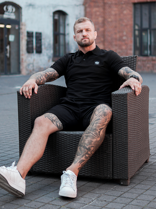 Koszulka polo "CLS" - Czarna SM_1243 Środowisko Miejskie